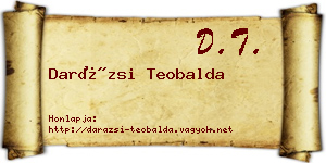 Darázsi Teobalda névjegykártya